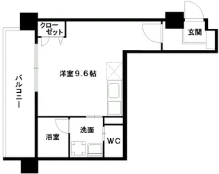 コネクト新水前寺【4階】の間取り