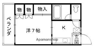 茂利ハイツ【2階】の間取り