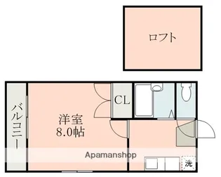 リオンドール九品寺【1階】の間取り