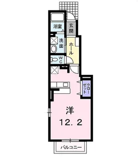 サンモールけやき通りB【1階】の間取り