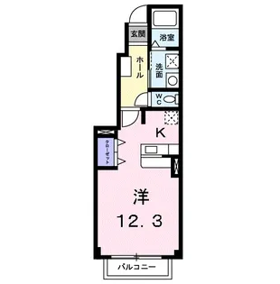 ピュアティ壱番館【1階】の間取り