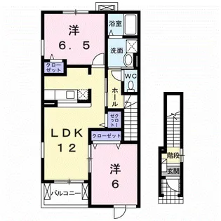 グリーンヴィレッジ【2階】の間取り