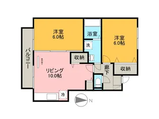 モダンコート【1階】の間取り