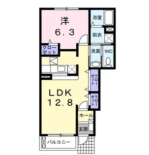 エンゼルコートⅡ【1階】の間取り