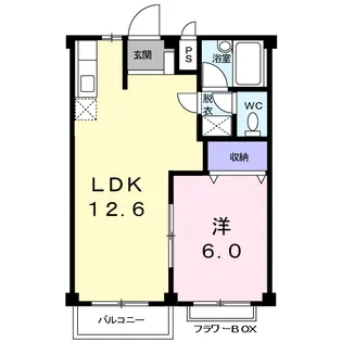 ルネッサンス立田【2階】の間取り
