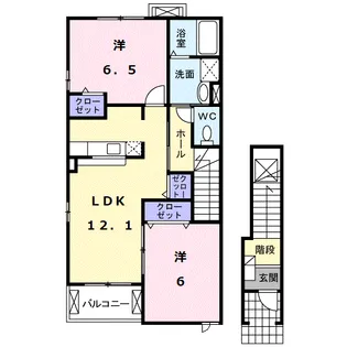 フォレスト・ガーデン【2階】の間取り