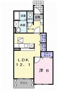 オリエンタル・コート【1階】の間取り