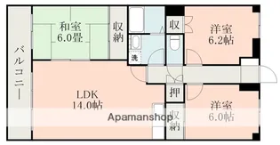 ブルック出水【1階】の間取り