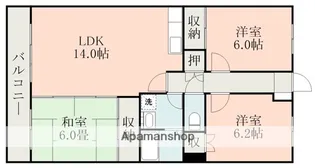 ブルック出水【3階】の間取り