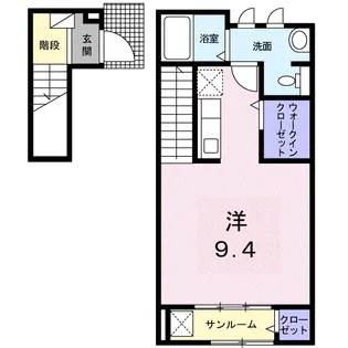 グリーンフローラ 南【2階】の間取り