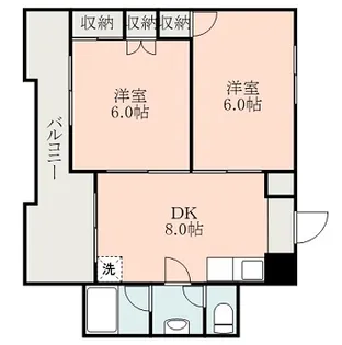 第5ノブハウス【5階】の間取り
