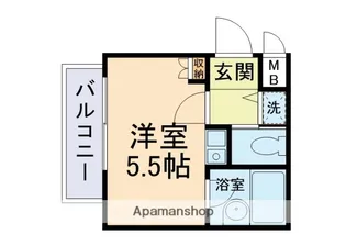 トーカン練兵町キャステール【5階】の間取り