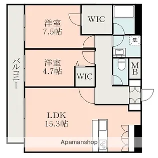 ソフィア九品寺【10階】の間取り