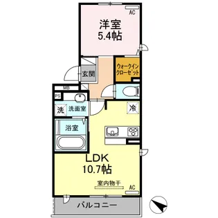 シェラール・インター【2階】の間取り