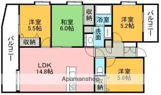 チサンマンション大江【601号室】の間取り