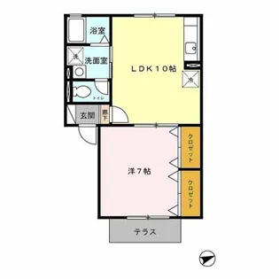 カメリアⅢ【1階】の間取り