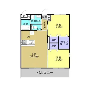 AMENITY N(アメニティエヌ)【301号室】の間取り