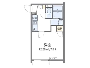 クレイノ沙羅【204号室】の間取り