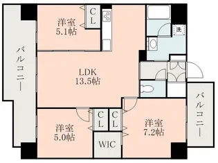 サクシード保田窪Ⅱ【4階】の間取り