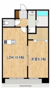 クロノス41新町Ⅳ【8階】の間取り