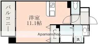 CHELSEA MANOR新屋敷【6階】の間取り