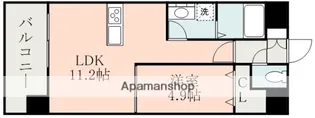 グランパーク渡鹿【8階】の間取り
