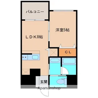 VINCENTE船場【6階】の間取り