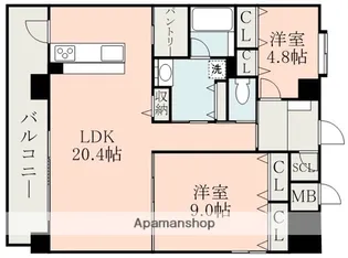 SAKURA SUIZENJI【4階】の間取り