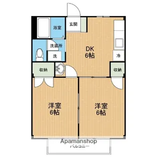 コーポKA【1階】の間取り