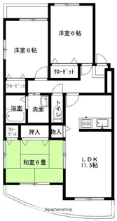 熊本県熊本市西区上代8丁目【マンション】の間取り