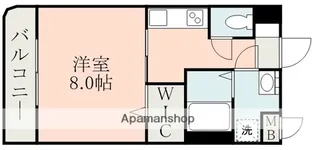 LUZ県立大学前【3階】の間取り