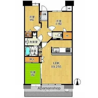 フローレンス水前寺公園グランドアーク【302号室】の間取り