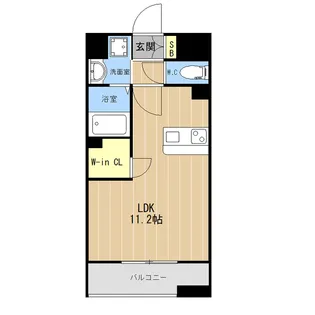 LIBTH水前寺【3階】の間取り