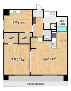 熊本県熊本市西区春日7丁目【マンション】の間取り