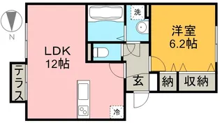 プレル八景水谷【2階】の間取り