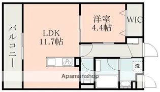 ラ・シック黒髪【4階】の間取り