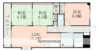 熊本県熊本市西区田崎本町【マンション】の間取り