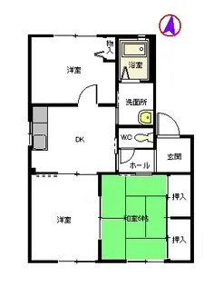 ケルンハイツ A棟【1階】の間取り