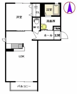 サンリッチ A棟【2階】の間取り