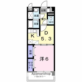 センチュリー神水【7階】の間取り