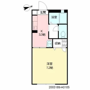 エトワール打越【105号室】の間取り
