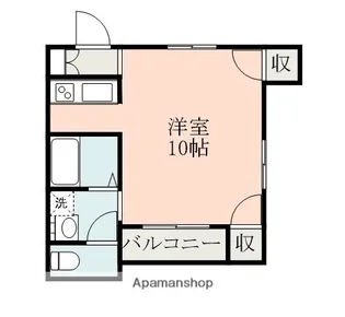 パルテ渡鹿【2階】の間取り