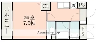 THE MUTUAL 藤崎宮【2階】の間取り