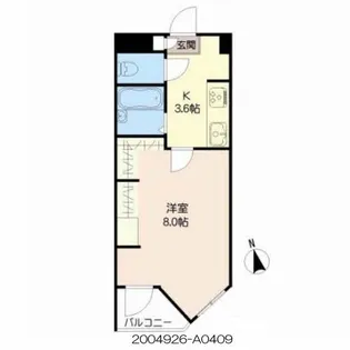 アプリーレ京町【4階】の間取り