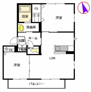 アメイジンググレイス【2階】の間取り