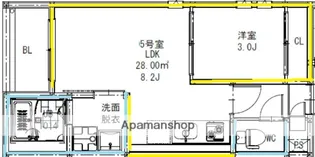 R-smart祥楽【2階】の間取り
