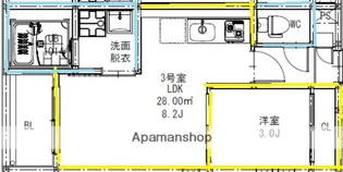 R−SMART祥楽【2階】の間取り
