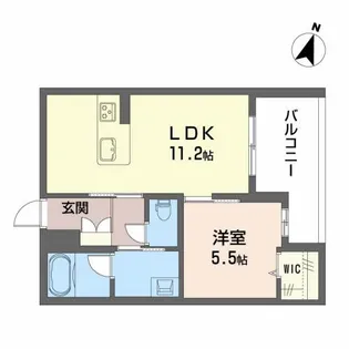 THE HEAVEN【2階】の間取り