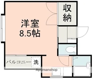 1Rの間取り画像