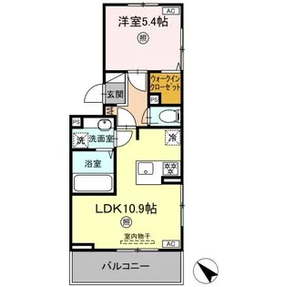 フェリシテ御領【3階】の間取り